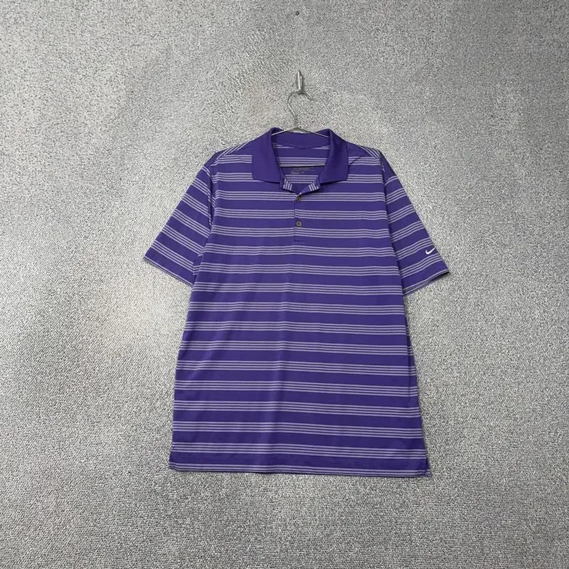 나이키 스트라이프 퍼플 남성 반팔 카라티 XL 상품이미지1