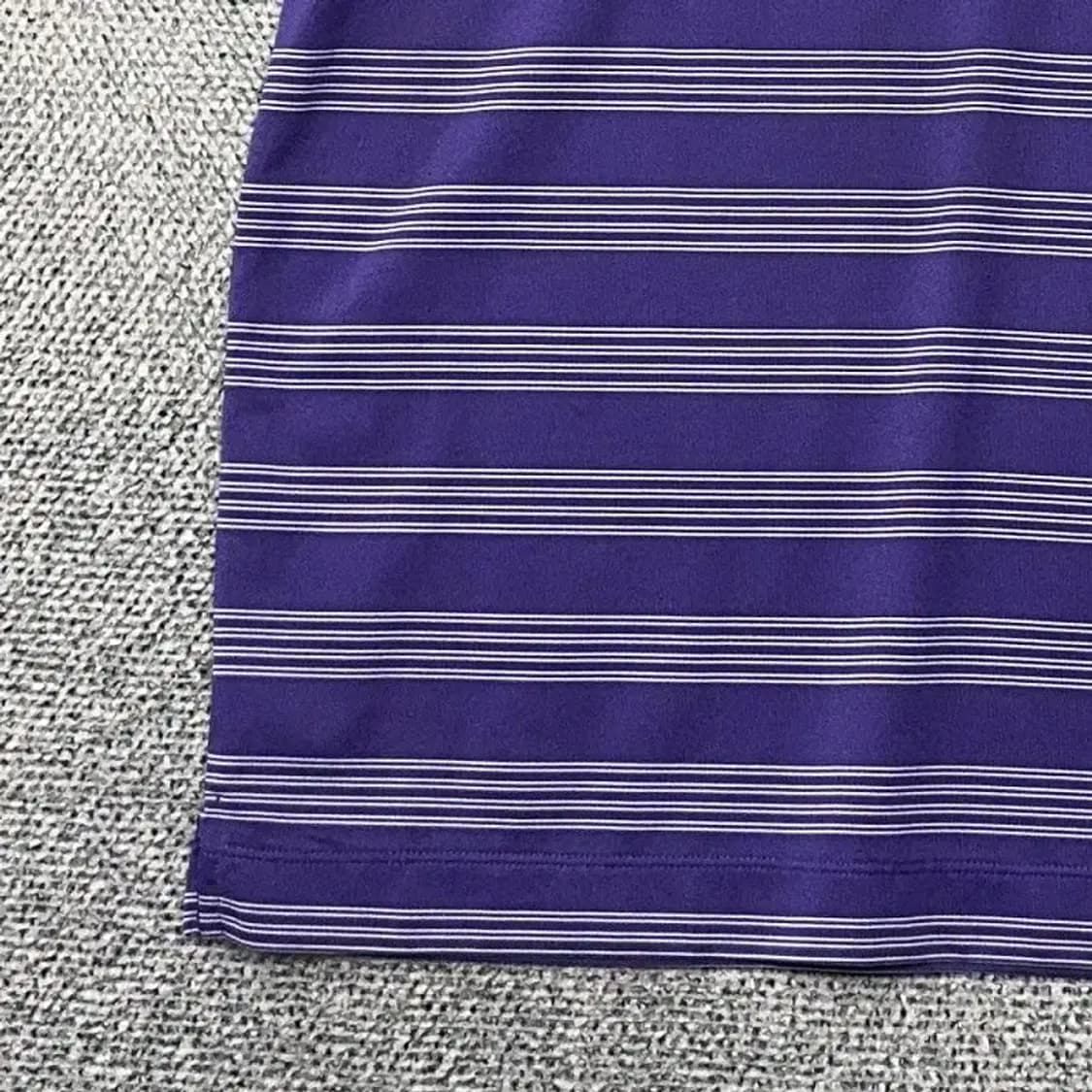 나이키 스트라이프 퍼플 남성 반팔 카라티 XL 상품이미지5