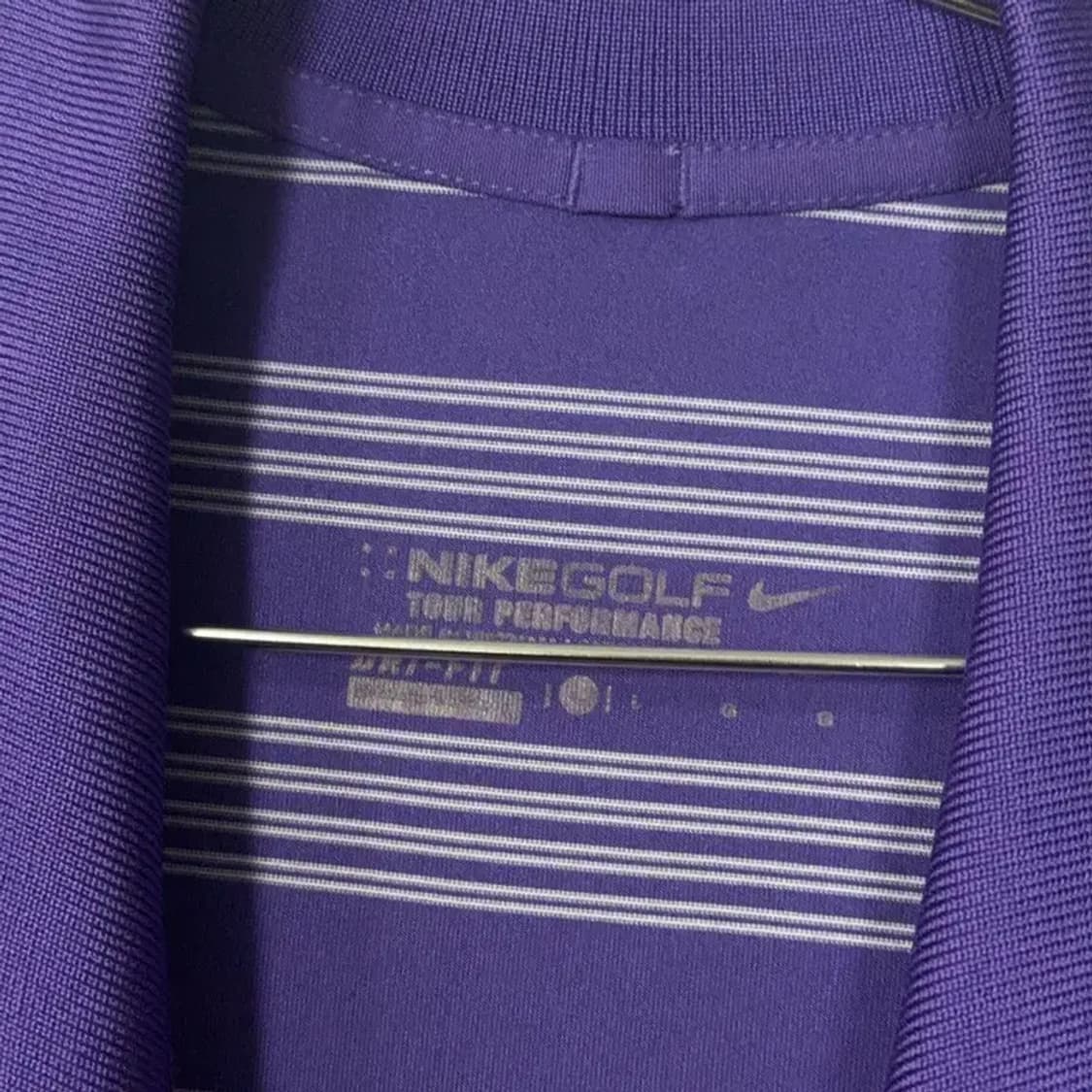 나이키 스트라이프 퍼플 남성 반팔 카라티 XL 상품이미지6