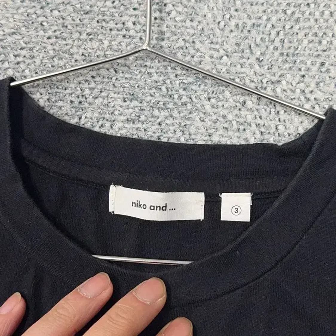 니코앤드 크롭 여성 캐주얼 코튼 반팔티 3 상품이미지3