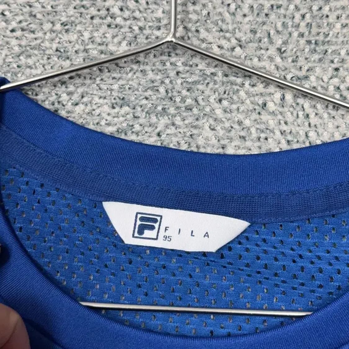 휠라 블루 기능성 민소매 나시 티 95 상품이미지5