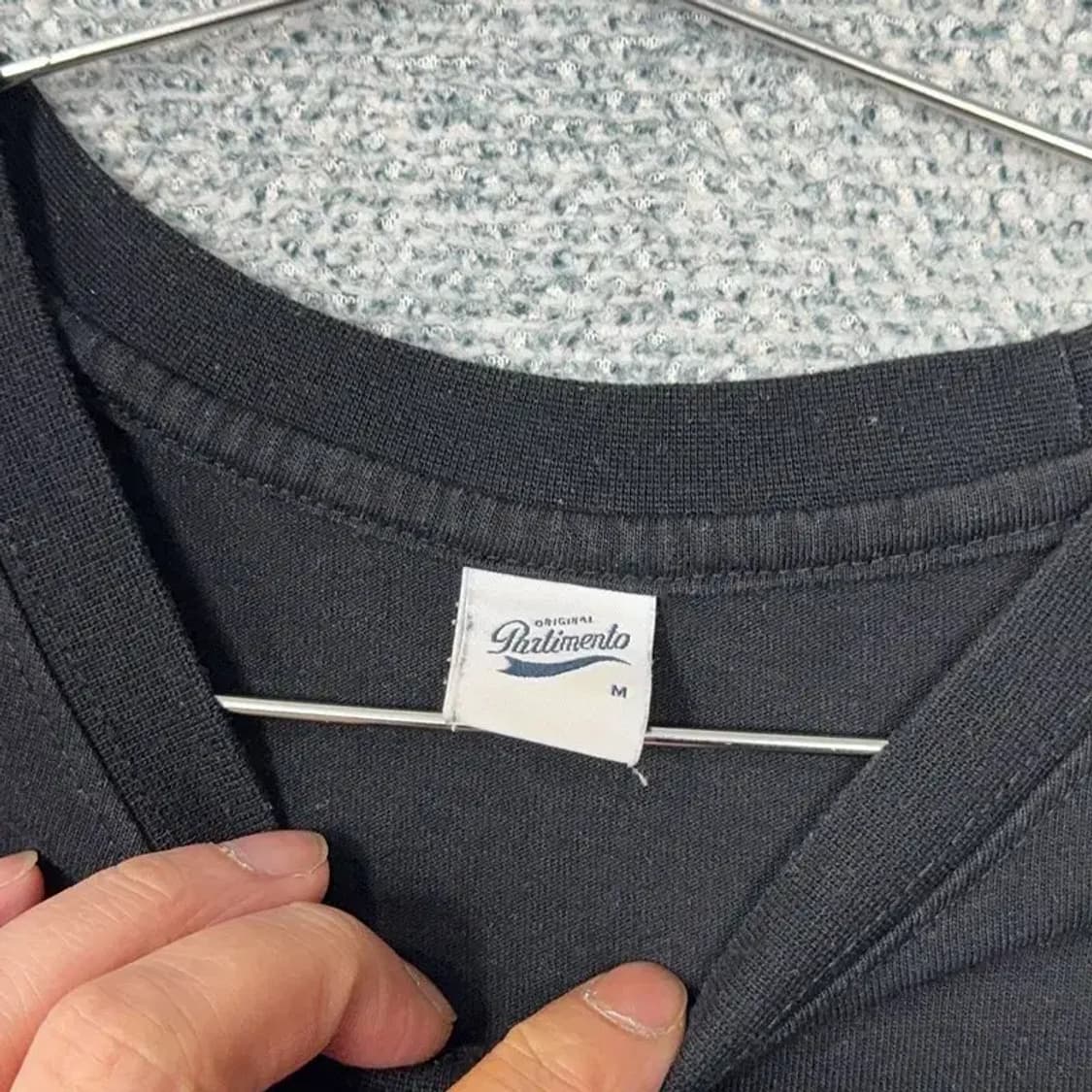 파르티멘토 캐주얼 로고 남성 블랙 반팔 티 M 상품이미지4