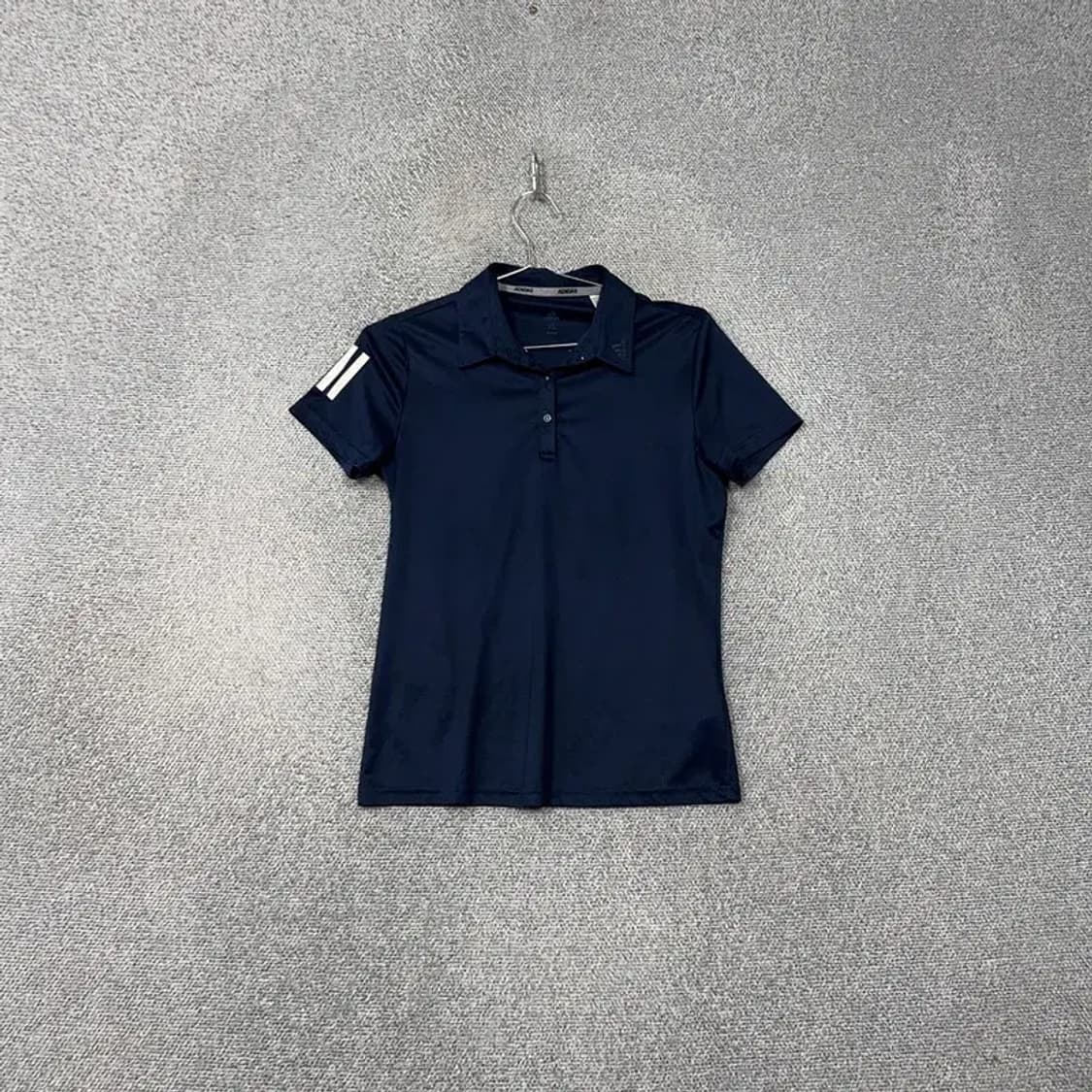 아디다스 네이비 완장 로고 기능성 여성 반팔 카라티 XL 상품이미지1