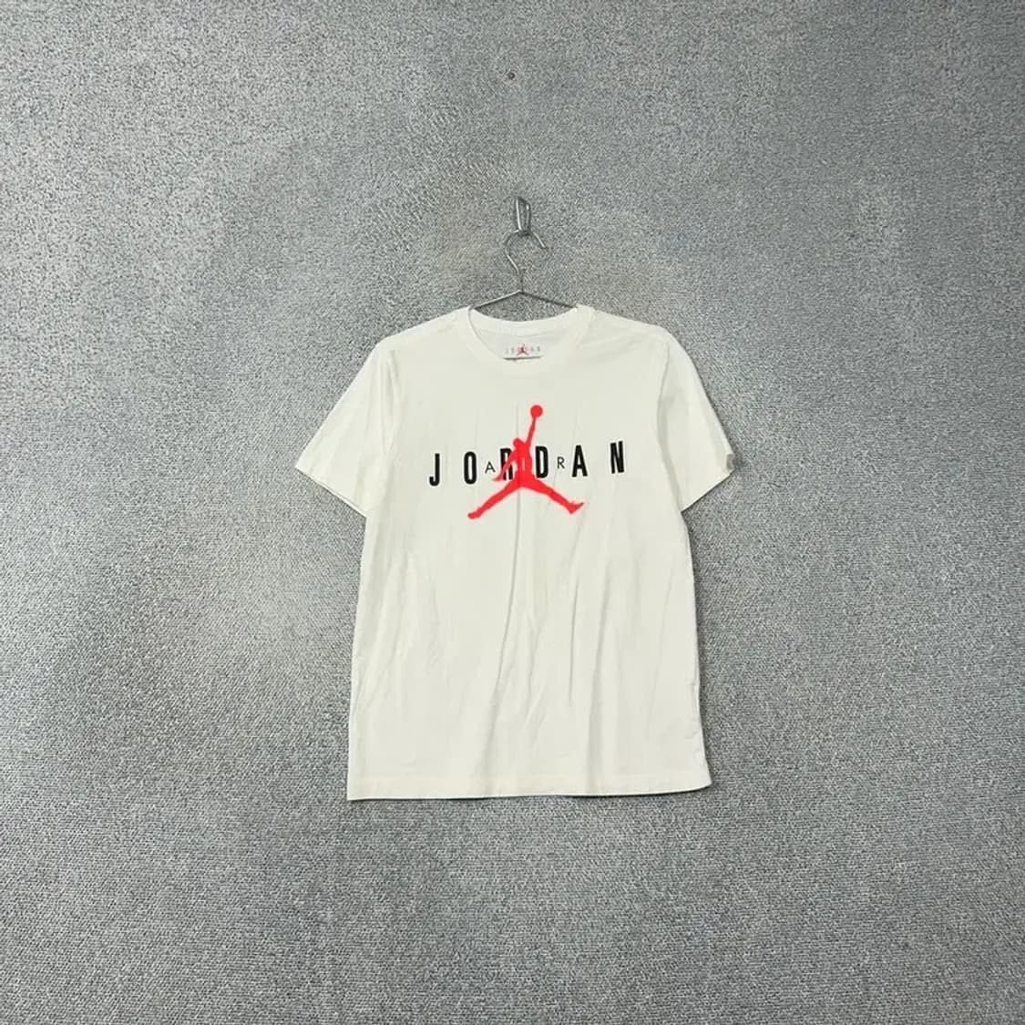 조던 로고 프린팅 화이트 남성 반팔 티 L 상품이미지1
