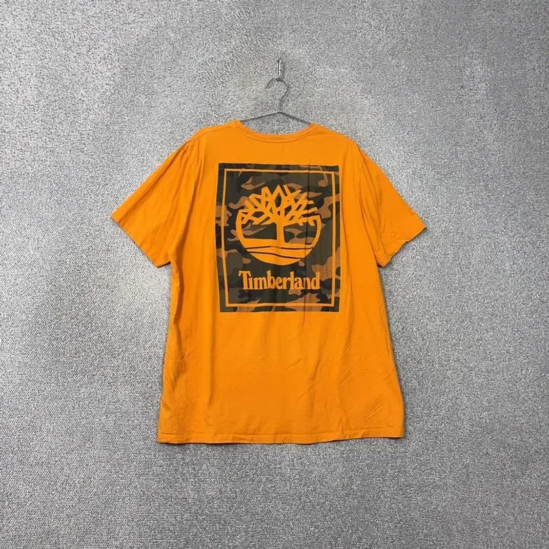팀버랜드 백프린팅 로고 오렌지 반팔 티 XXL 상품이미지2