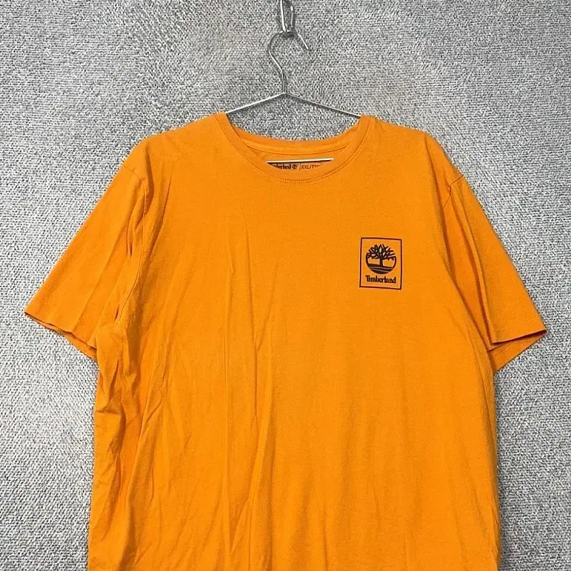 팀버랜드 백프린팅 로고 오렌지 반팔 티 XXL 상품이미지3
