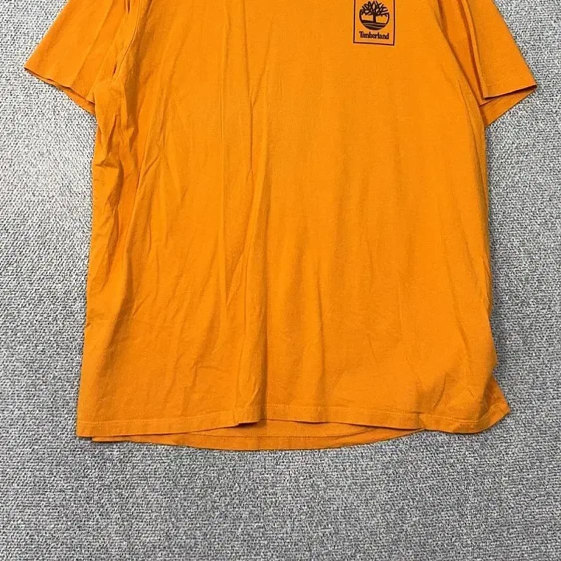 팀버랜드 백프린팅 로고 오렌지 반팔 티 XXL 상품이미지4