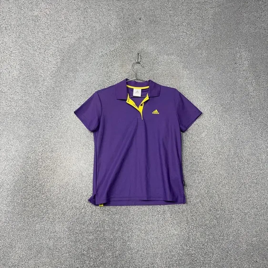 아디다스 퍼플 로고 기능성 여성 반팔 카라티 95 상품이미지1
