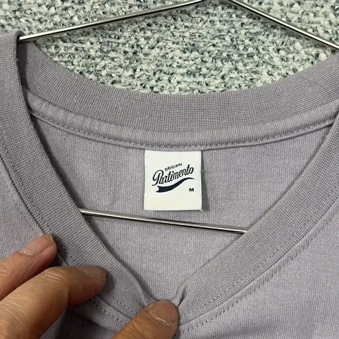 파르티멘토 캐주얼 로고 남성 오버핏 반팔 티 M 상품이미지4