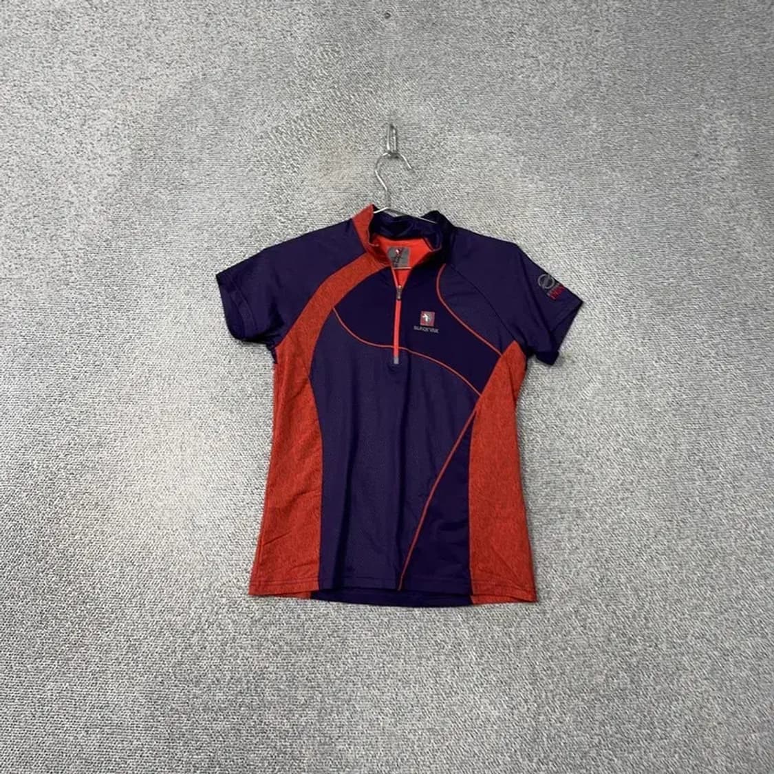 블랙야크 로고 등산 기능성 반집업 반팔티 90 상품이미지1