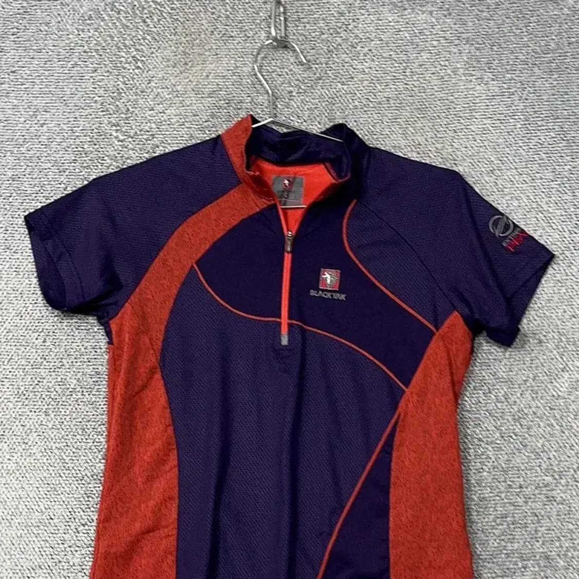 블랙야크 로고 등산 기능성 반집업 반팔티 90 상품이미지3