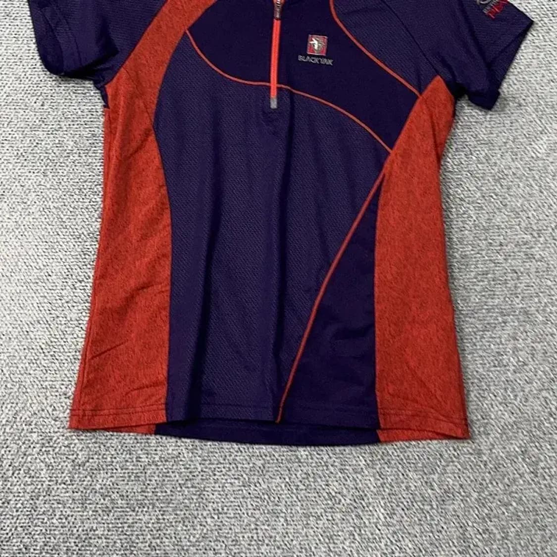 블랙야크 로고 등산 기능성 반집업 반팔티 90 상품이미지4