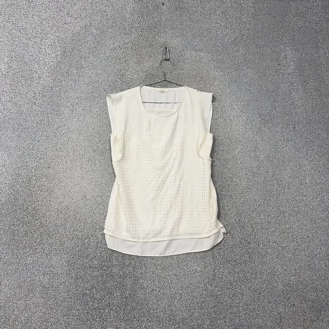 쉬스미스 화이트 민소매 블라우스 66 상품이미지1