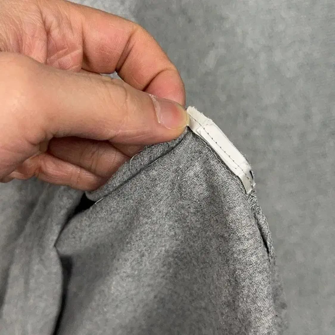 타미힐피거 프린팅 라이트 그레이 여성 반팔 티 M 상품이미지3