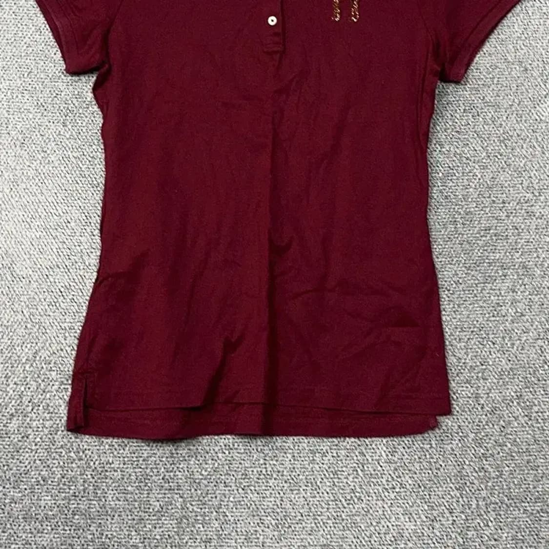 해지스 버건디 로고 여성 반팔 카라티 90 상품이미지4