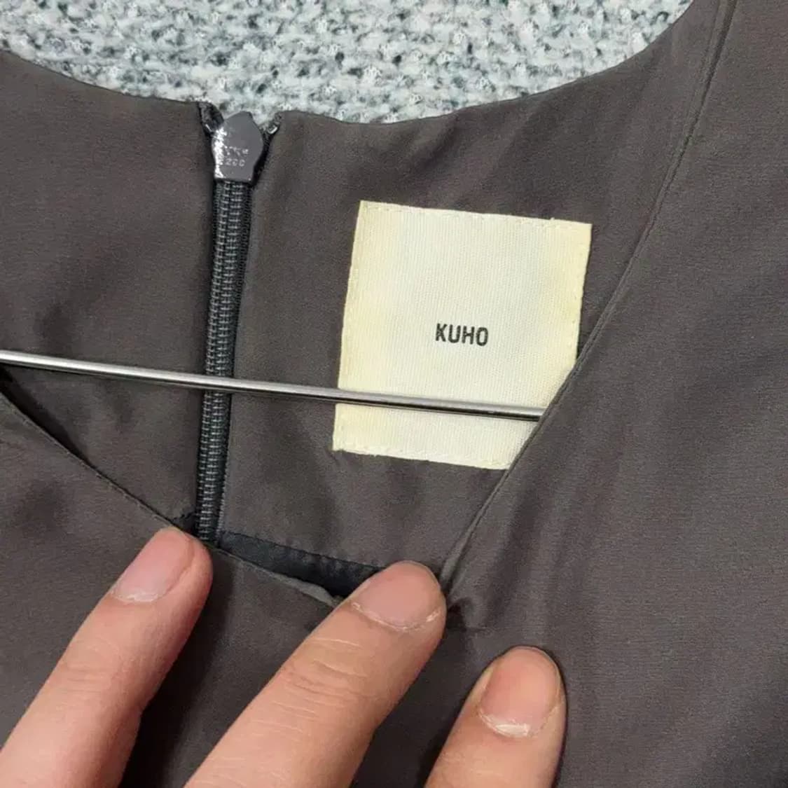 구호 여성 실크 블랙 나시 원피스 85-94-160 상품이미지5