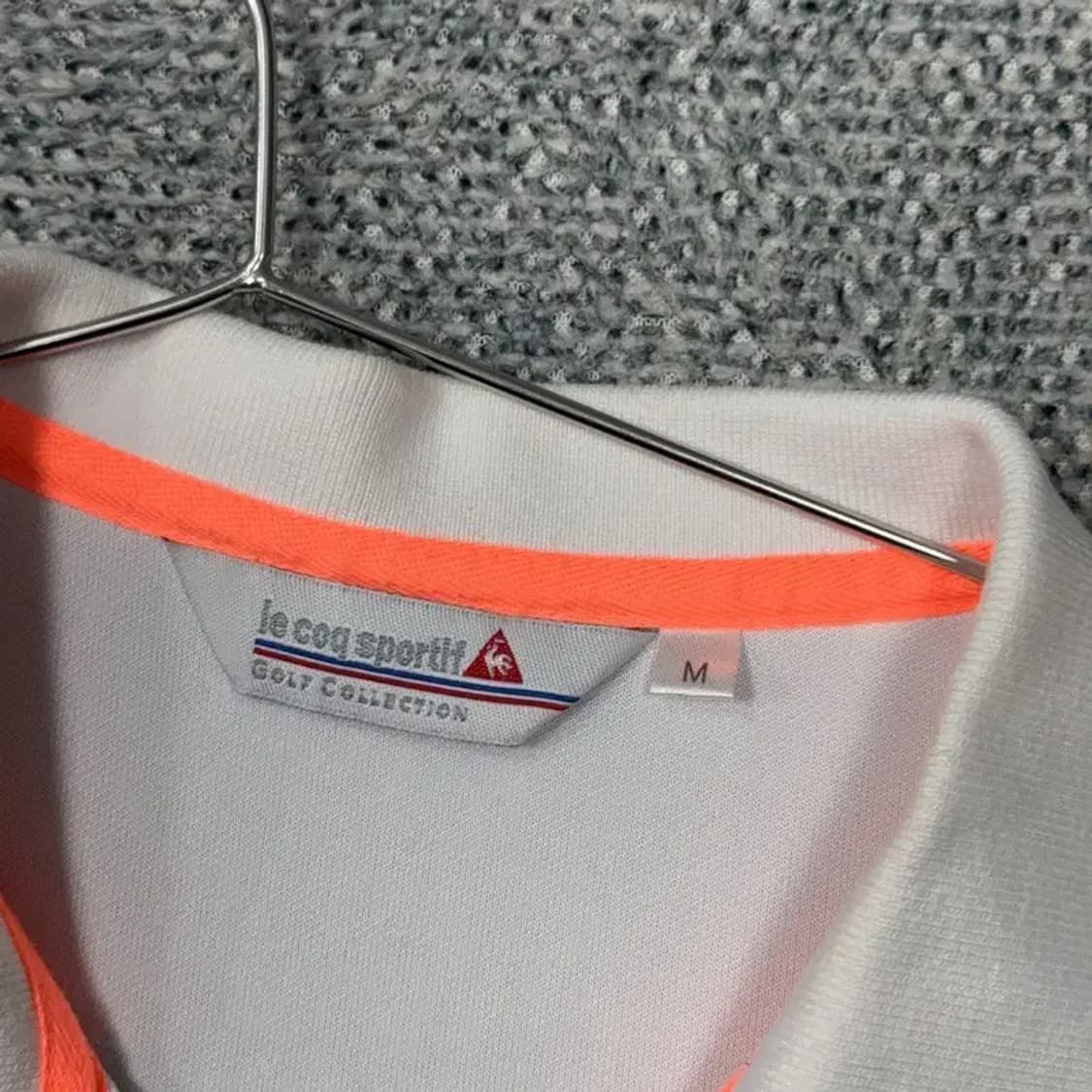 르꼬끄 여성 골프 화이트 반팔 카라티 M 상품이미지5
