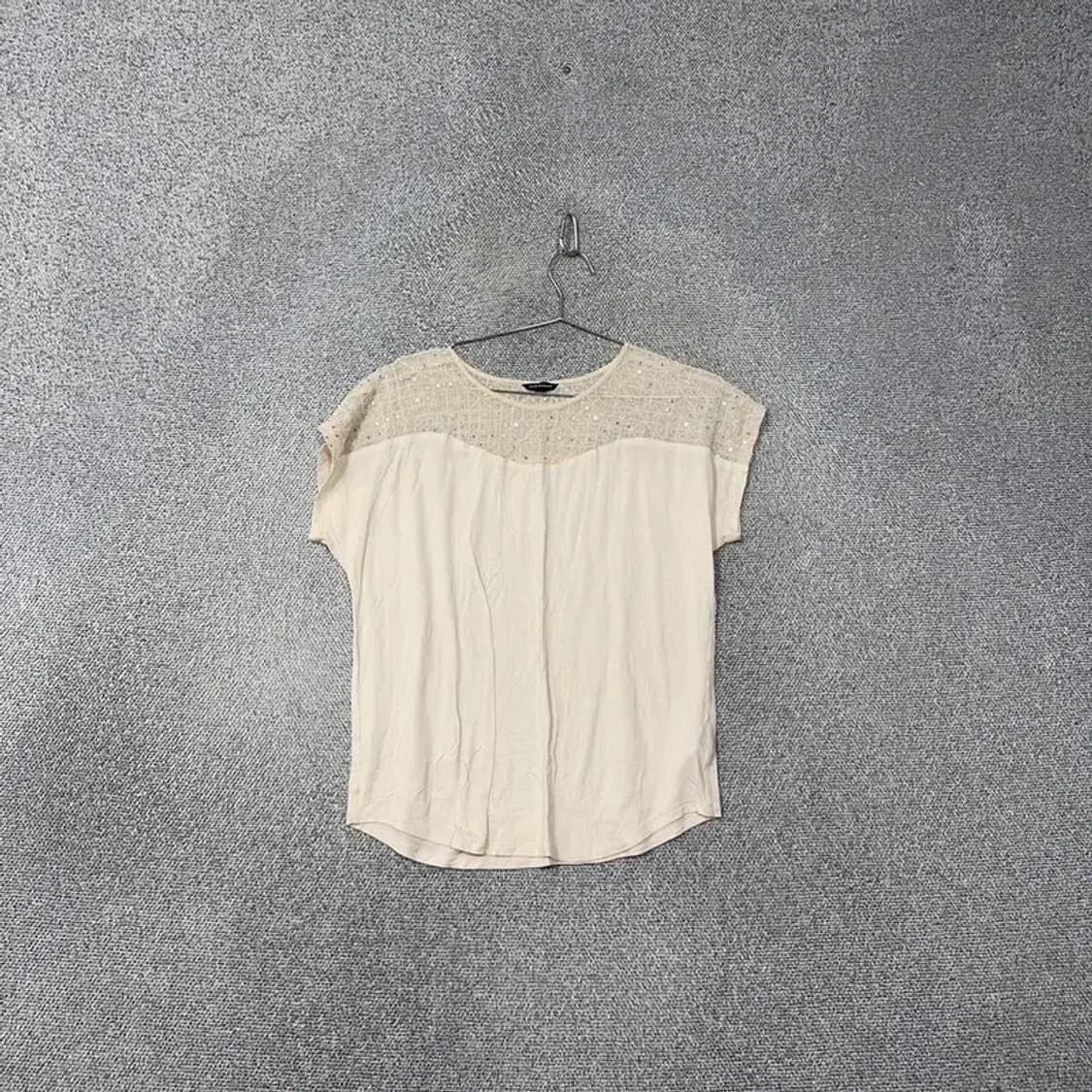 클럽모나코 여성 크림 나시 반팔 티 S 상품이미지1