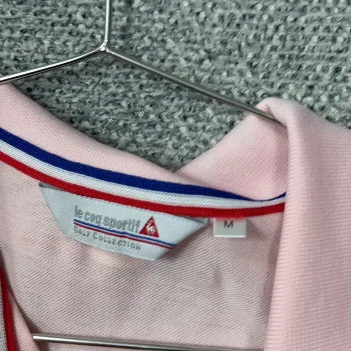 르꼬끄 여성 골프 라이트 핑크 반팔 카라티 M 상품이미지5