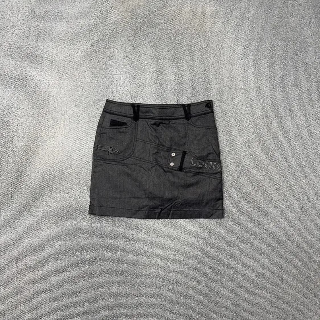 루이까스텔 여성 그레이 기능성 골프 스커트 70 상품이미지1