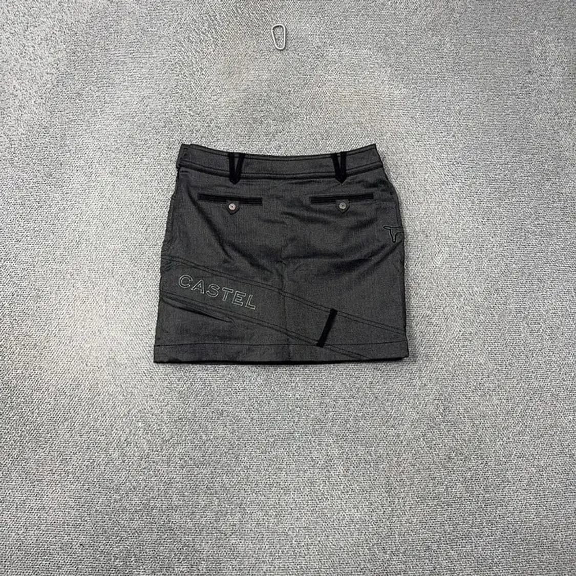 루이까스텔 여성 그레이 기능성 골프 스커트 70 상품이미지2