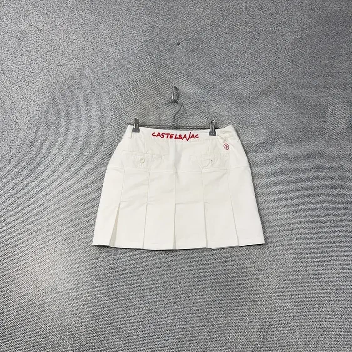 까스텔바작 화이트 로고 여성 기능성 골프 스커트 73 상품이미지2