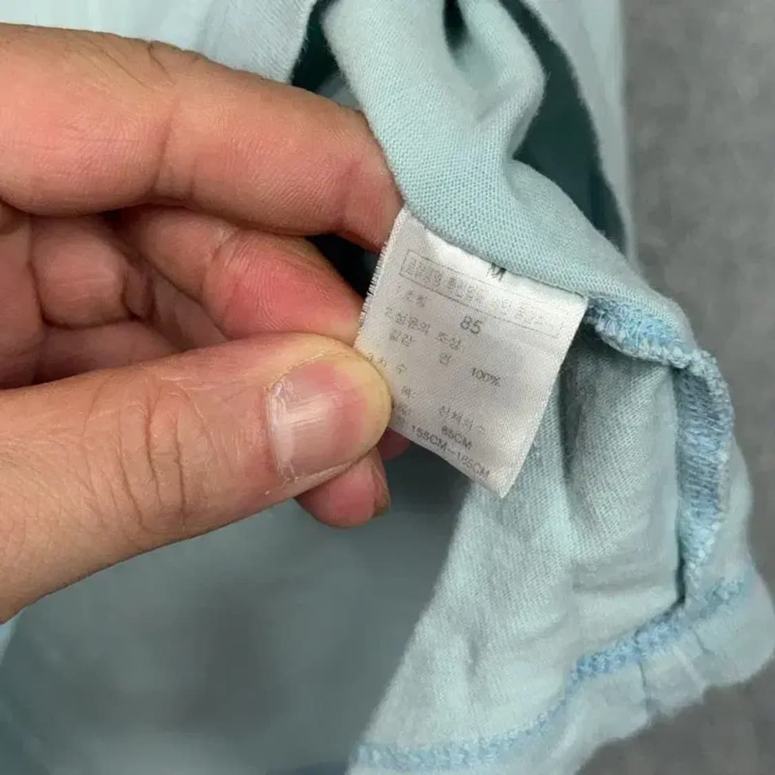 노스페이스 프린팅 민트 반팔 티 M 상품이미지4