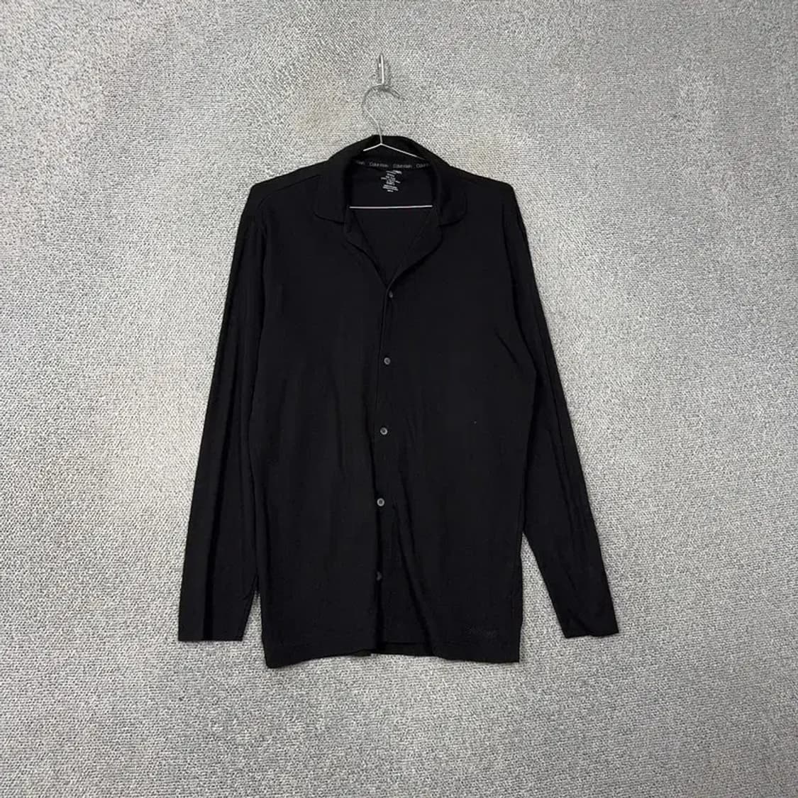캘빈클라인 블랙 남성 캐주얼 코튼 셔츠 L 상품이미지1