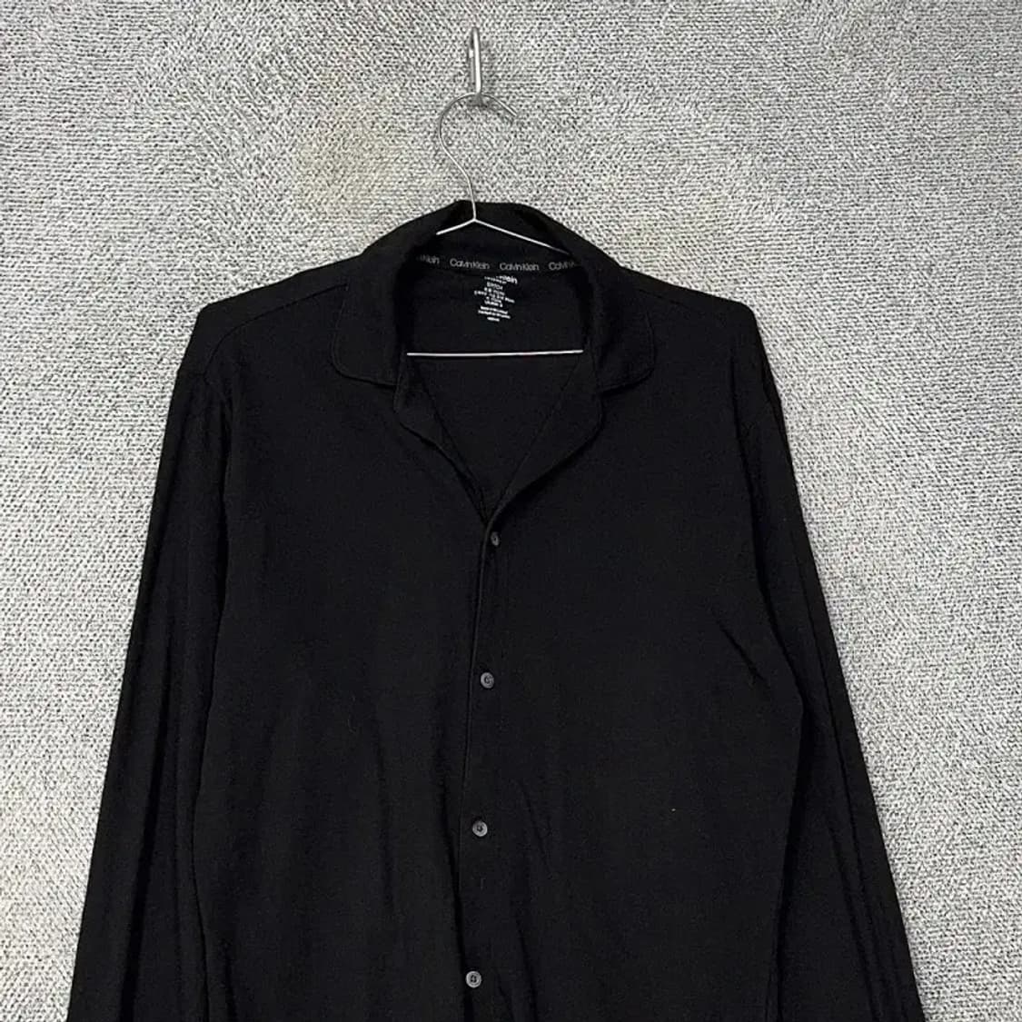 캘빈클라인 블랙 남성 캐주얼 코튼 셔츠 L 상품이미지3