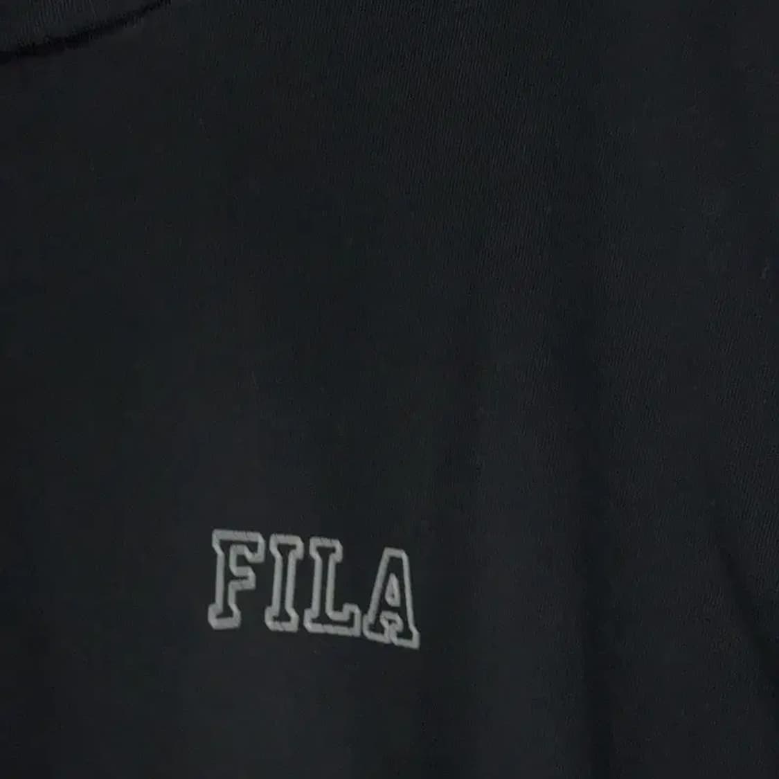 휠라 블랙 로고 캐주얼 남성 긴팔티 115 상품이미지4