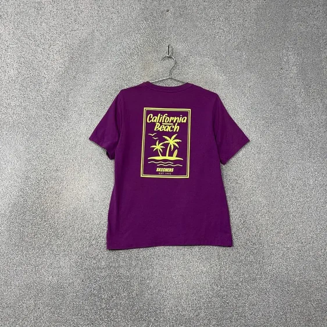 스케처스 퍼플 로고 캐주얼 반팔 티 XL 상품이미지2