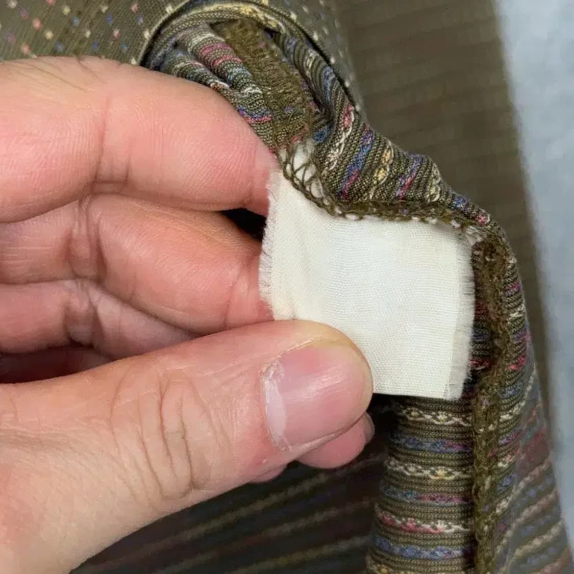 닥스 체크 카키 포켓 카라티 95 상품이미지4