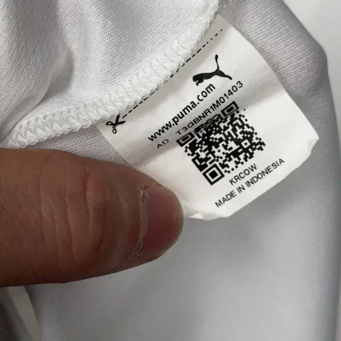 푸마 화이트 로고 남성 기능성 반팔티 100 상품이미지7