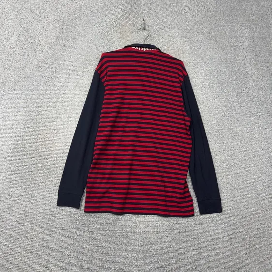 르꼬끄 골프 로고 스트라이프 기능성 긴팔 카라티 3XL 상품이미지2