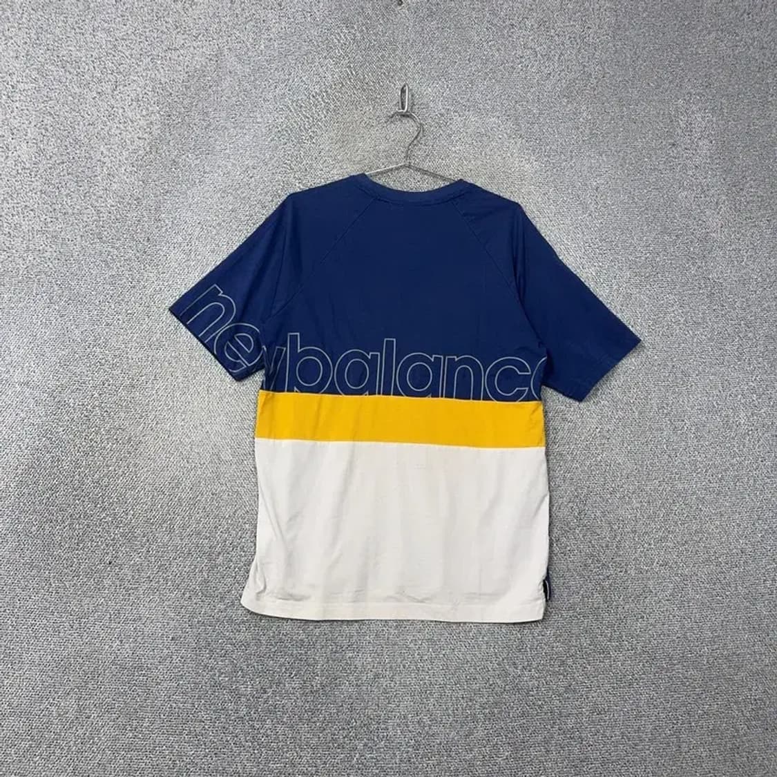 뉴발란스 네이비 로고 남성 기능성 반팔 티 100(L) 상품이미지2