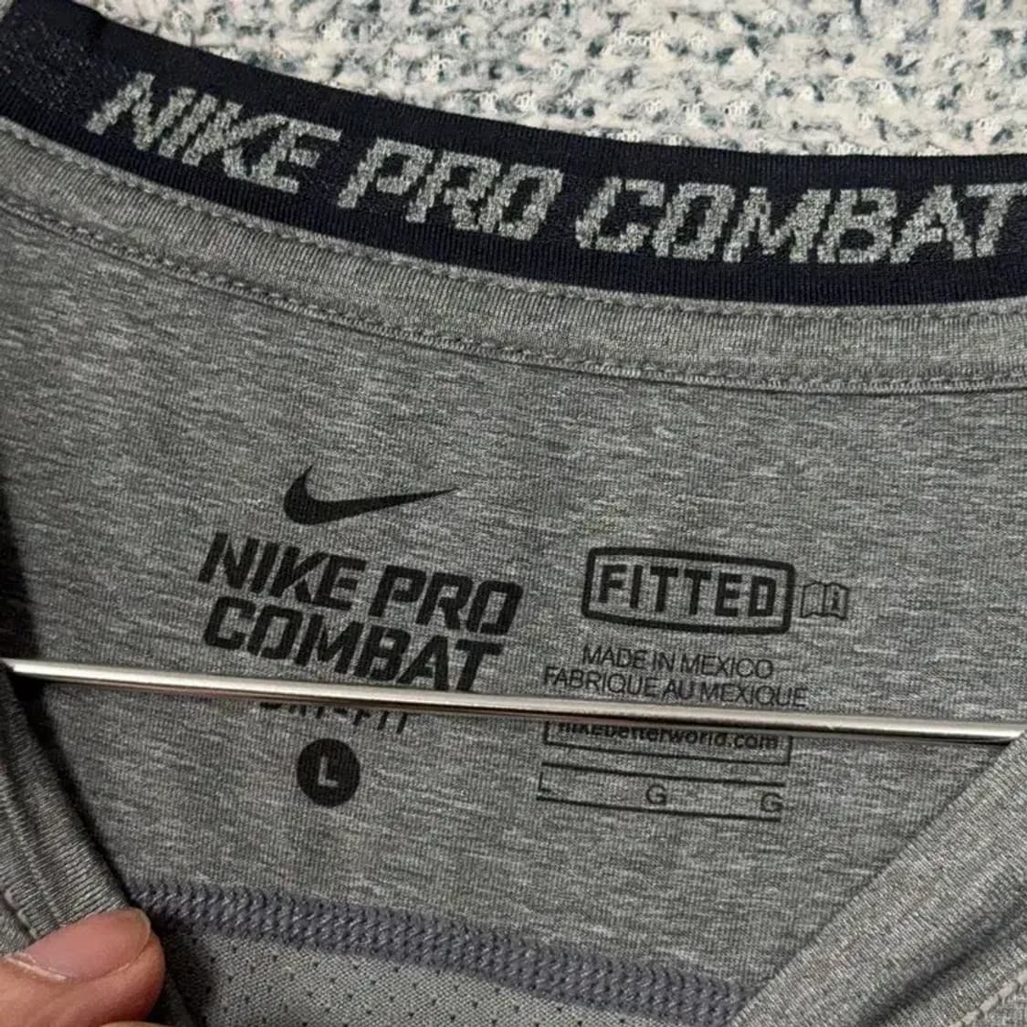 나이키 남성 운동 기능성 그레이 긴팔티 L 상품이미지5