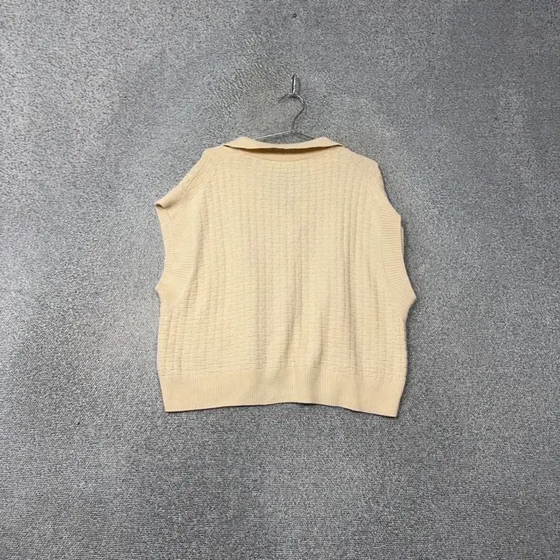 자라 베이지 니트 조끼 베스트 M 상품이미지2