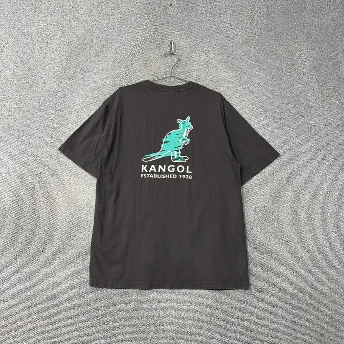 캉골 그레이 심플 로고 남성 반팔 티 XL 상품이미지2