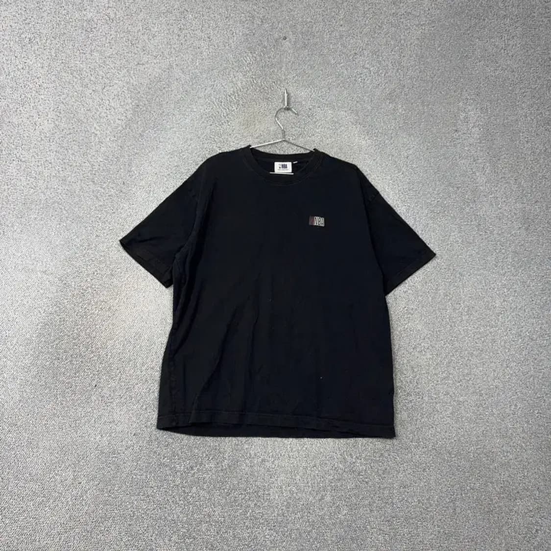 NBA 심플 로고 블랙 오버핏 반팔티 XXL 상품이미지1