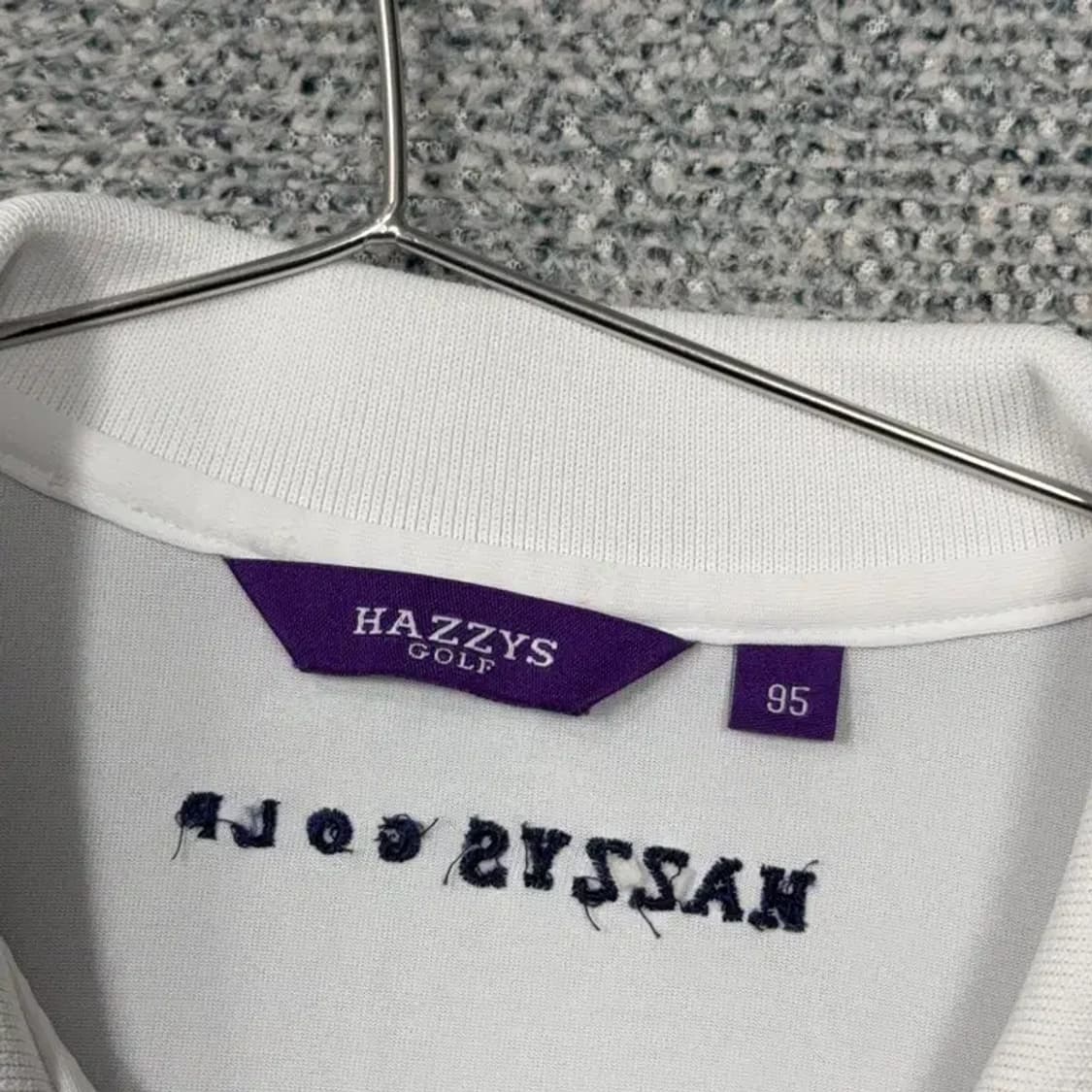 해지스 골프 로고 화이트 여성 기능성 반팔 카라티 95 상품이미지5