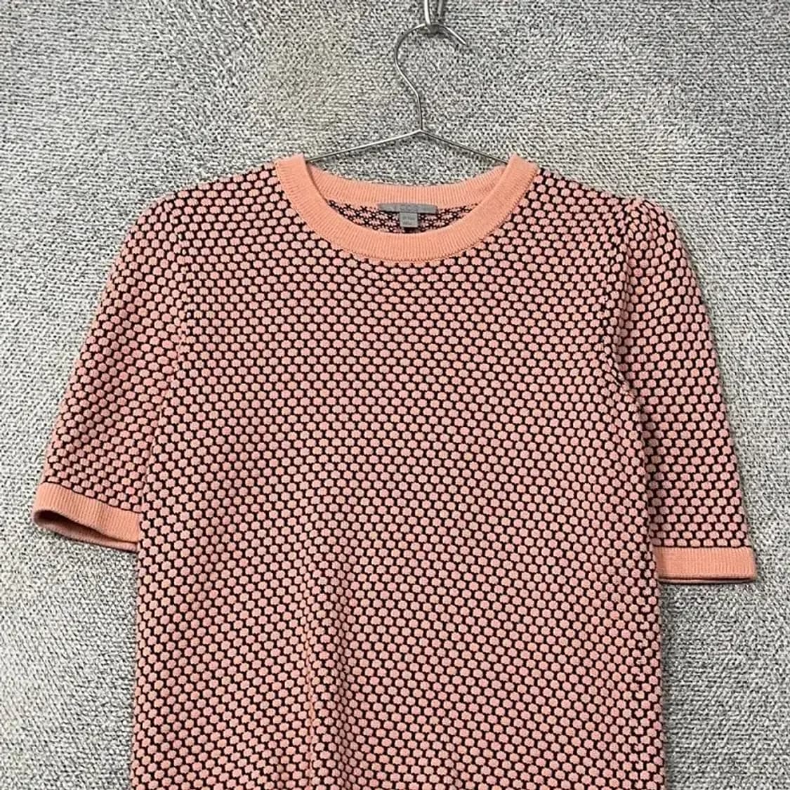 코스 여성 클래식 라이트 핑크 니트 반팔 티 M 상품이미지3