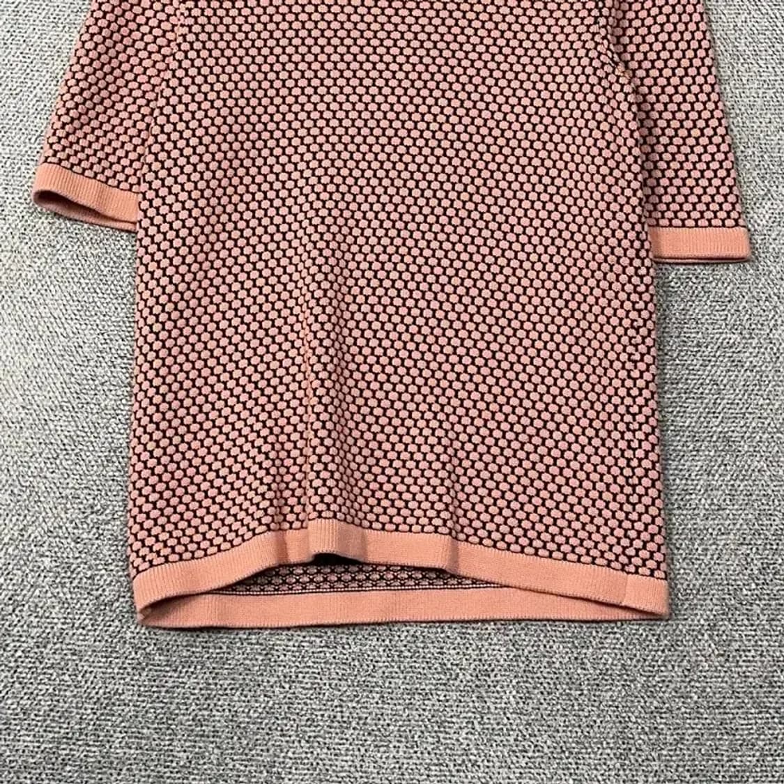 코스 여성 클래식 라이트 핑크 니트 반팔 티 M 상품이미지4