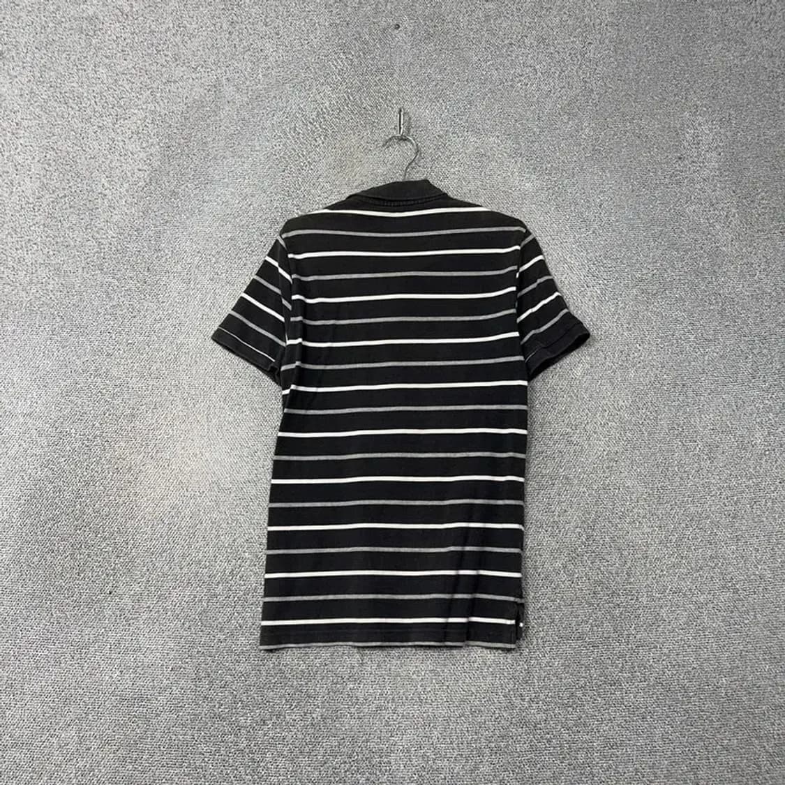 갭 스트라이프 블랙 캐주얼 반팔 카라티 M 상품이미지2