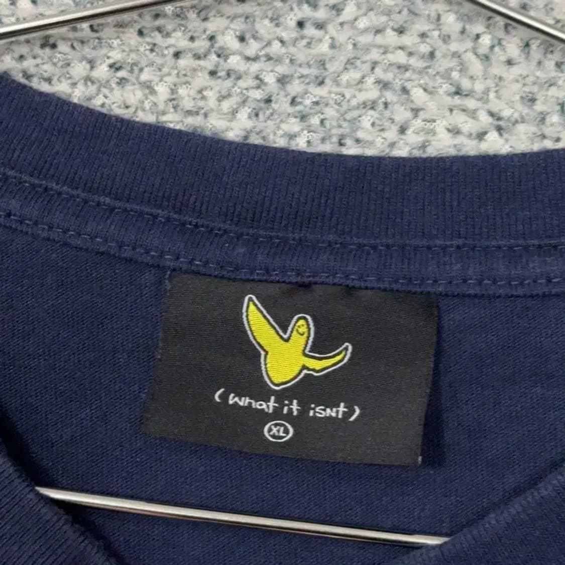 마크 곤잘레스 로고 프린팅 네이비 반팔 티 XL 상품이미지3