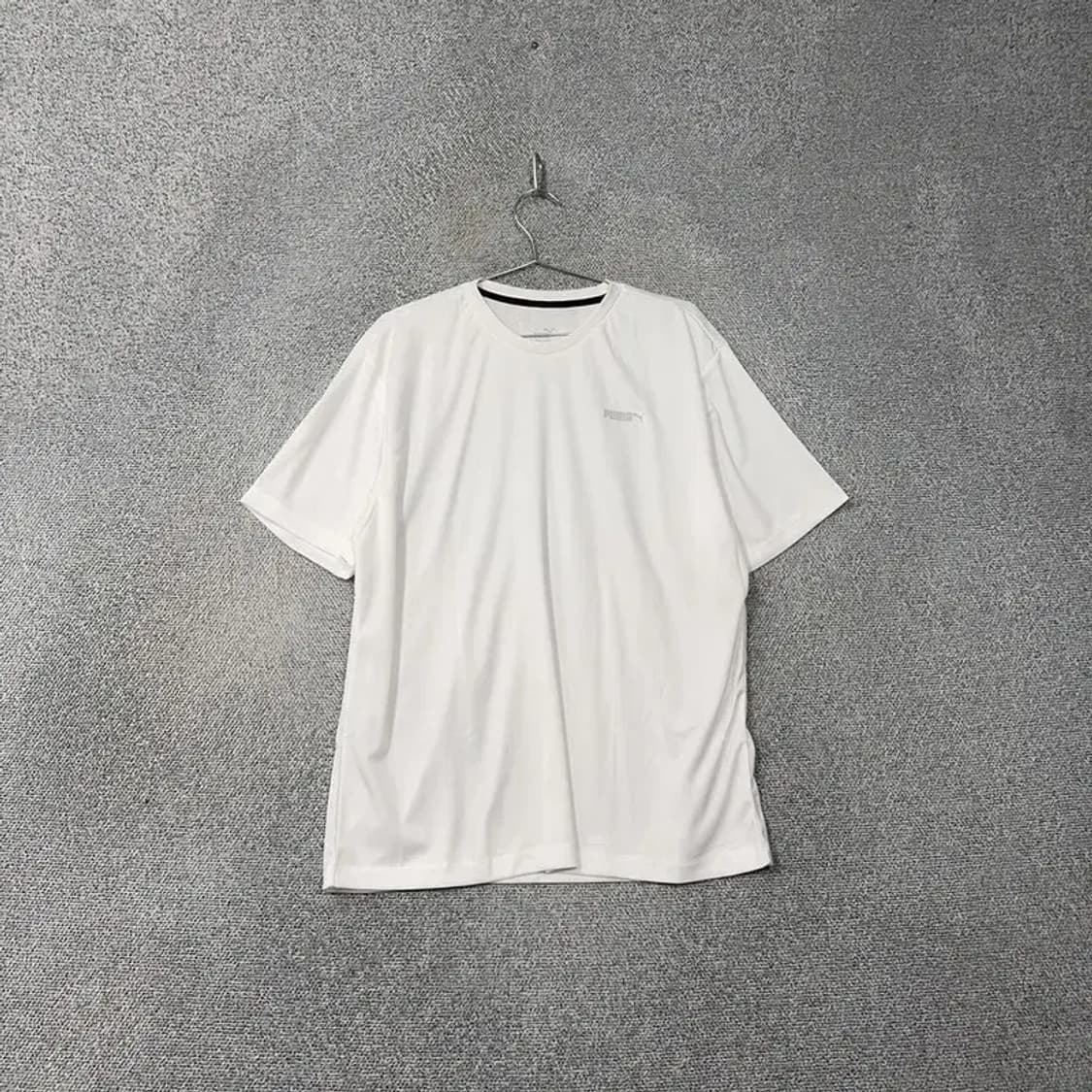 푸마 화이트 로고 남성 운동 기능성 반팔 티 3XL(115) 상품이미지1