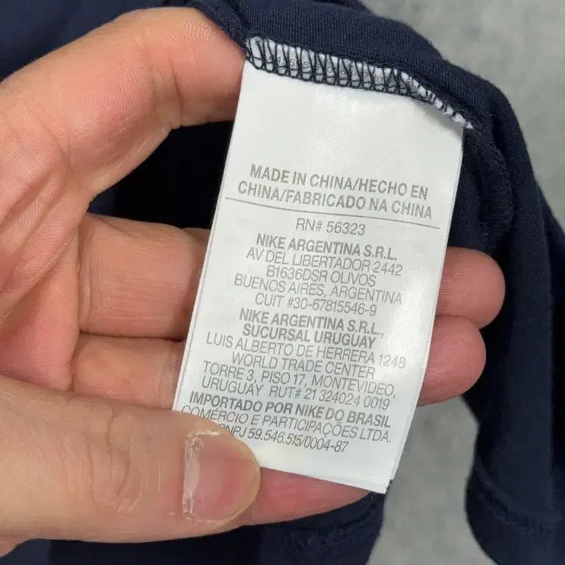 나이키 빅스우시 로고 프린팅 네이비 반팔 티 L 상품이미지4