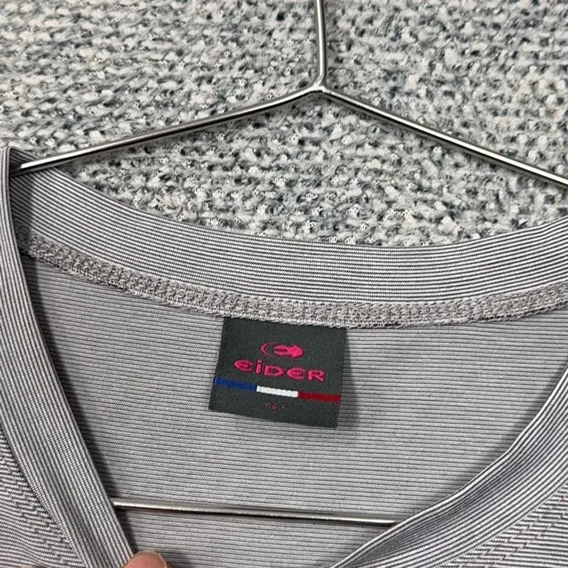 아이더 프린팅 라이트 그레이 운동 기능성 반팔 티 L 상품이미지3