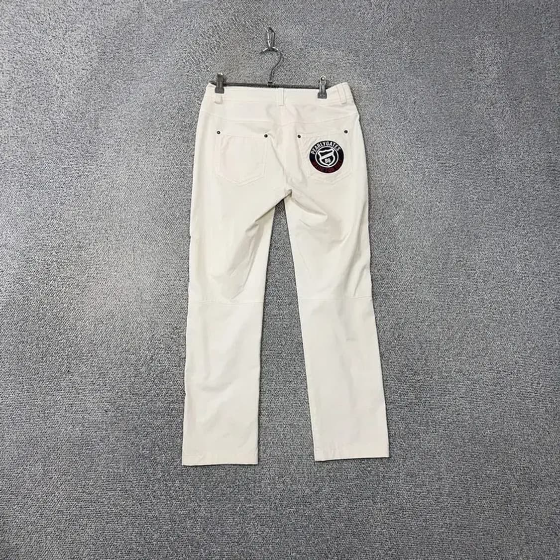 파리게이츠 골프 로고 화이트 기능성 팬츠 25 상품이미지2