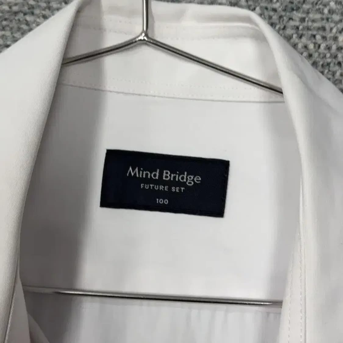 마인드브릿지 화이트 캐주얼 셔츠 175/96A 상품이미지3