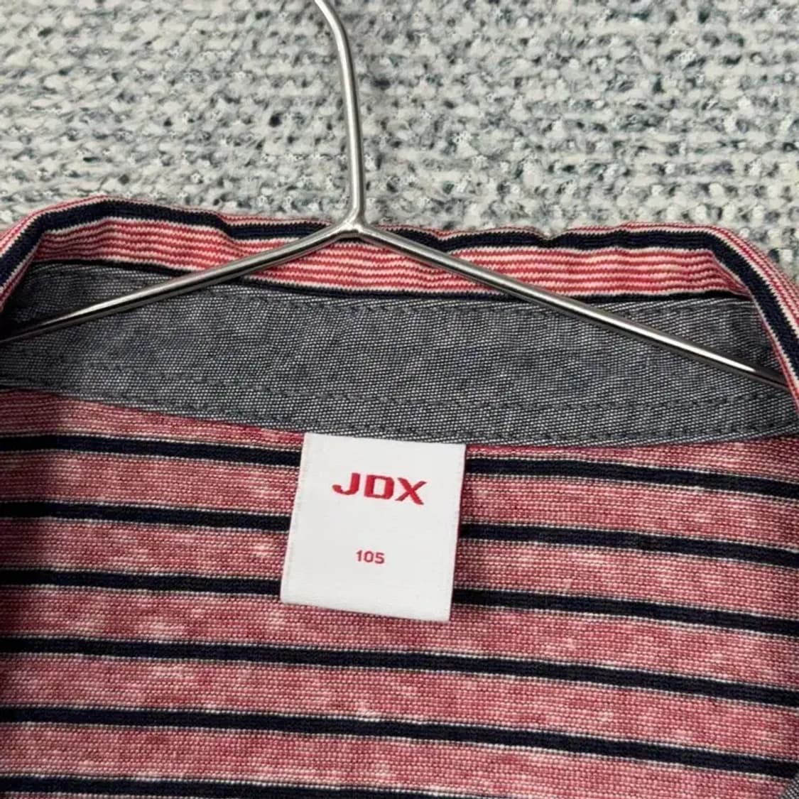 JDX 골프 로고 스트라이프 기능성 카라티 105 상품이미지4